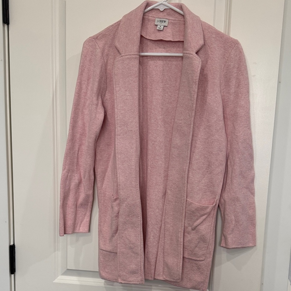 J. Crew Heather Pink Sweater Cardigan